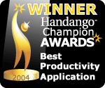 2004 Handango Champion Best Productivity App Winner