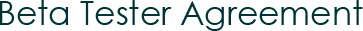 Ilium Software Beta Tester Agreement