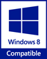 Compatible with Windows 8.1 Windows 8 logo
