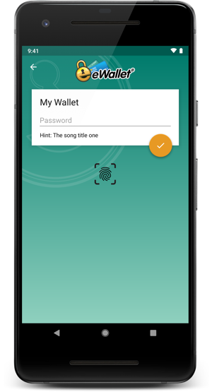 eWallet Lock Screen